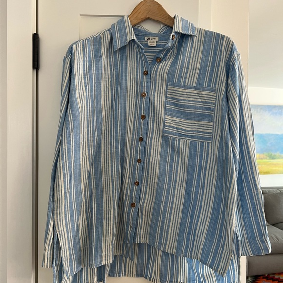 NWT! Billabong In the Tide Button Down Shirt - Picture 1 of 8